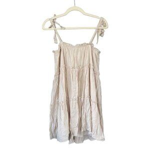 Cream Tiered Mini Babydoll
